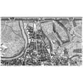 thumbnail image 3 of Nolli, Giovanni Battista 18x12 Black Modern Framed Museum Art Print Titled - Rome Sectional Map, 3 of 5