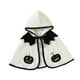 thumbnail image 5 of Capa poncho con capucha de calabaza para niños, disfraz de Halloween, bata para niños y niñas Blanco, 5 of 9