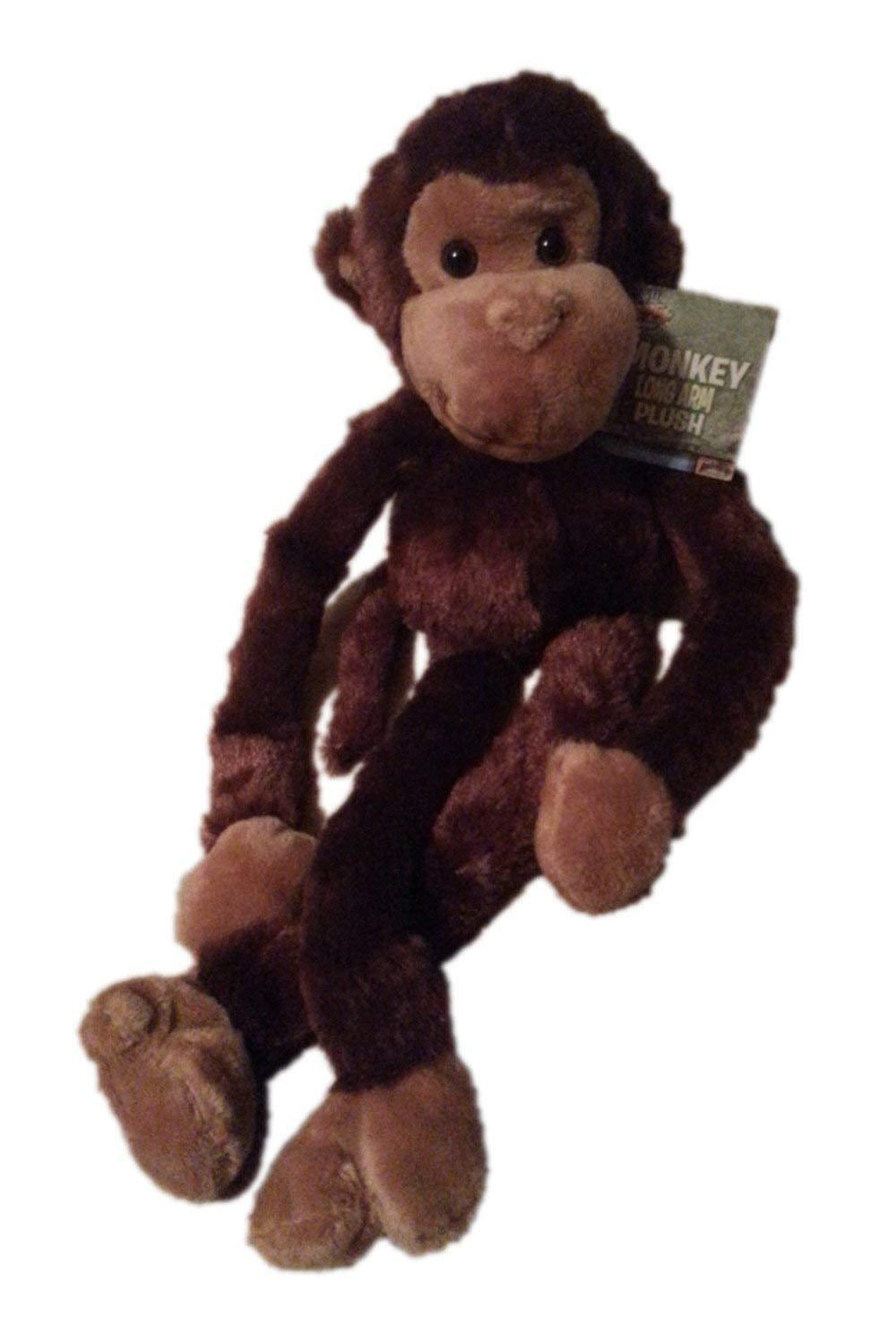 stuffed animal monkey with velcro hands