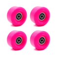 thumbnail image 2 of 4 Pcs Remplacement de Roue de Patins Accessoires Modifiés Roues Épaisses pour Patins à Roulettes avec Roulements Accessoire de Sport Patinage Rose Rouge, 2 of 9
