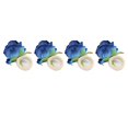 thumbnail image 1 of Servilletero con diseo de vid, anillo para servilletas de flores de almacenamiento limpio, compacto, reutilizable, 4 Uds., plástico realista, hermoso para boda ANGGREK Otros, 1 of 8