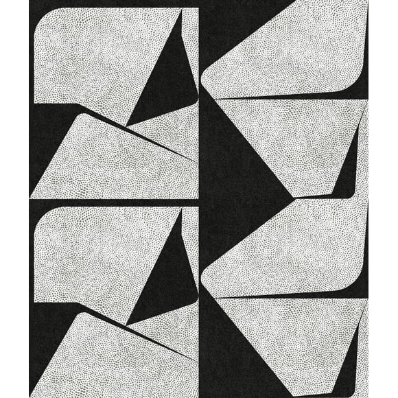 Roommates Studio Black Caden Peel and Stick Wallpaper 30.75 Sq. ft
