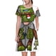 thumbnail image 1 of Easygdp Fishing Gnome para Vestido Transpirable de Mujer, Vestido Suelto de Manga Corta con Pliegues y Bolsillos para el Verano, 1 of 6
