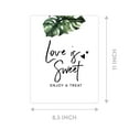 thumbnail image 4 of Koyal Wholesale Monstera Leaves Wedding Signs Bundle Set for Ceremony, Reception Decor Signage, 8.5 x 11", 30-Pack, 4 of 5