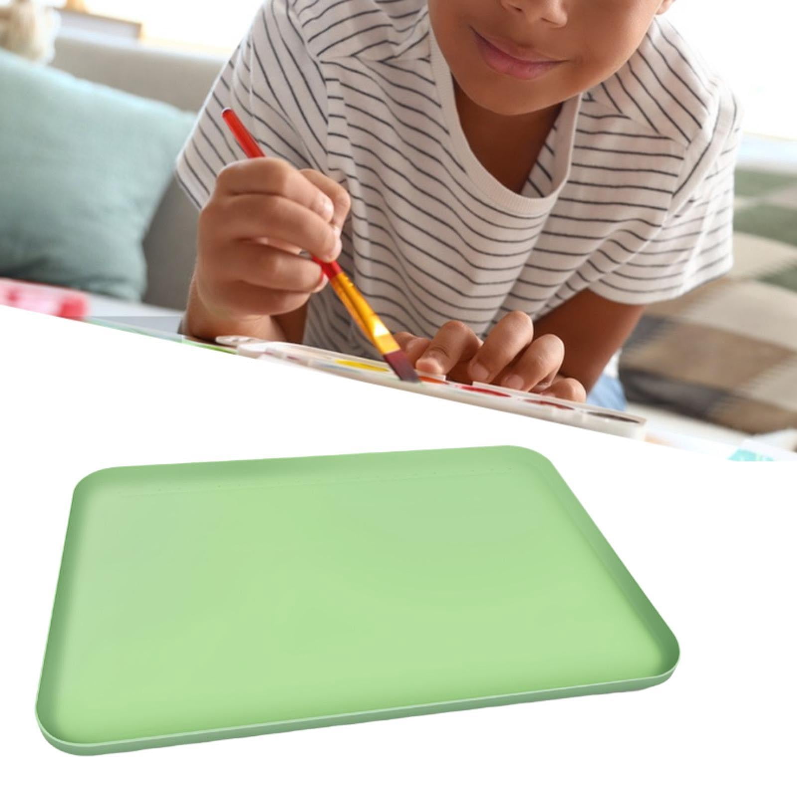 WLPZXP Silicone Painting Mat Easy Cleaning Non Stick 24"x16" for DIY Drawing Liquid Green