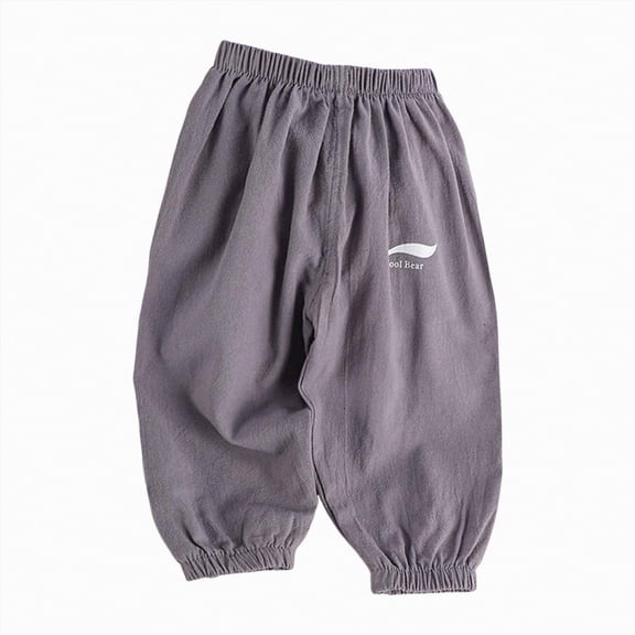 Kogui Toddler Girl Pants Boys Cargo Pants Elastic Waist Casual Jogging Pants Trousers Bottom for Kids 6 12 Months (Grey,6-12 Months)