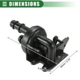 thumbnail image 4 of Válvula calefactora de control de refrigerante Unique Bargains para coche Peugeot J5 1990-1994 plástico negra NO.7661843, 4 of 7