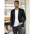 thumbnail image 3 of COOFANDY Mens Linen Casual Blazer Slim Fit Sport Coat Two Button Summer Suit Jacket Lightweight Business Sport Jacket, 3 of 6