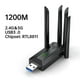 thumbnail image 3 of 1200Mbps WiFi USB Adapter Dual Band 2.4G+5Ghz Wi-Fi Dongle 4 Antenna 802.11AC USB3.0 High-Speed Wireless Network Card wifi Receiver PC/Laptop, 3 of 5