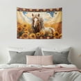 thumbnail image 5 of SEANATIVE Aztec Tribal Tapestry Wall Hanging Small Tapestry for Living Room Decorative Wall Tapestry for Bedroom Small Vintage Wall Hanging Tapestry Small Tapestry, Sunflower Horse, 5 of 6