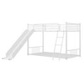 thumbnail image 4 of Euroco Metal Full over Full Bunk Bed with Ladder for Kids Bedroom, White, 4 of 9