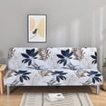 thumbnail image 1 of 2024 Folding Sofa Bed Cover Stretch Fabric Sofa Slipcovers Furniture Protector Futon Armless Slipcover Polyester Elastic Fabric All-Inclusive Cover - Maple leaf Print, 1 of 1