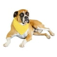 thumbnail image 1 of Jordefano Solid Polyester Dog Neckerchief Triangle Bibs - Extra Large (Yellow), 1 of 2