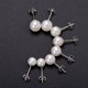 thumbnail image 1 of Pendientes de perlas de plata 925 Jewelryearring(7-8mm) Afortunado Sencillez, 1 of 5