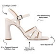 thumbnail image 5 of Journee Collection Womens Gibssen Ankle Strap Covered Block Heel Sandals, 5 of 5