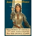 thumbnail image 2 of Coffin, Haskell 12x14 Black Ornate Wood Framed with Double Matting Museum Art Print Titled - Joan of Arc Saved France--Women of America, Save Your Country, 1918, 2 of 4