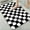 Checkered Monochrome, variant on 1pc Dolphins Lunar Display Bathroom Rug Bathroom Decor and Accessories- Durable,Anti Slip,And Quick Drying,Suitable For Indoor/outdoor Use - Perfect For Bathrooms,Bedrooms,Kitchens