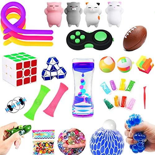 Sensory Toys Set 18 Pck Fidget Bundle Stress Relief Hand for Adults Kids Stretch for sale online 