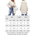 thumbnail image 2 of Chaqueta Abrigos clásicos para mujer Abrigos largos de salón de punto elástico Ropa de abrigo informal de otoño e invierno Cgtredaw Blanco S para Mujer, 2 of 6