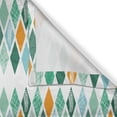 thumbnail image 4 of Ambesonne Geometric Valance Pack of 2, Modern Ornate Rhombuses, 42"X18", Sea Green Orange White, 4 of 5