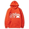 thumbnail image 2 of Cute Hoodies for Women Dog Graphic Print Spring Fall Winter Fashion Long Sleeve Sweatshirts with Pockets Plus Size Tops(Orange,XL), 2 of 4