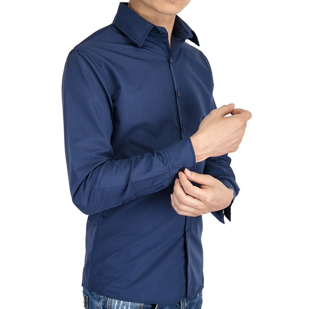 Mens white hotsell dress shirts walmart