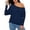 Z02-BU2, variant on YAYUBA Long Sleeve Shirts for Women Off The Shoulder Tops Oversized Tshirts Long Sleeve 2025 Casual Basic Tees,Black,M
