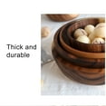 thumbnail image 5 of Opolski Household Round Wooden Fruit Salad Bowl Dinnerware Basin Container Kitchen Tool, 5 of 8