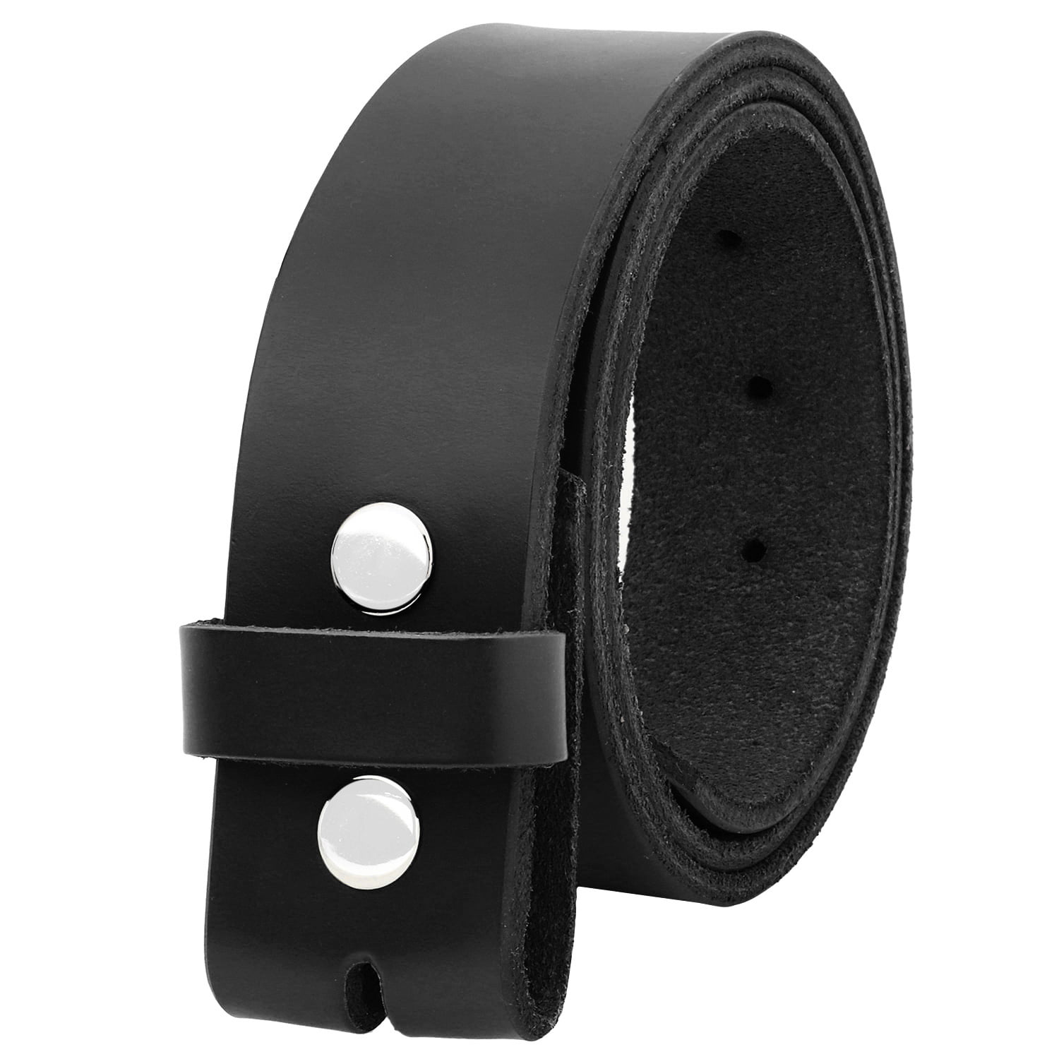 Black Mens Belts Reversible Belt buckles Genuine leather 37 mm strap 40/" NEW