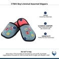thumbnail image 5 of CTM Boy's Animal Assorted Slippers, 5 of 5