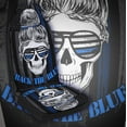 thumbnail image 5 of Back The Blue Skull Lady Seat Covers Cars, ​Car Truck SUV 2 Piec, 5 of 5