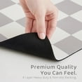 thumbnail image 7 of Checkered Cat Food Mat for Pet Dog Feeting Mats,Pet Feeding Mat for Floor Non-Slip Waterproof, Super Absorbent Cat Bowl Mat, Easy to Clean Eco-Friendly Durable Pet Placemat 24x16in, 7 of 7