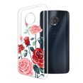 thumbnail image 2 of FINCIBO Soft TPU Clear Case Slim Protective Cover for Motorola Moto G6 Plus 6", Roses Flowers, 2 of 4