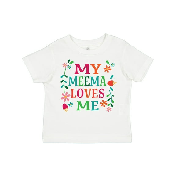 Inktastic My Meema Loves Me Girls Girls Toddler T-Shirt