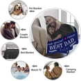 thumbnail image 6 of Dad Gifts Blanket Custom Blanket with Photos Text Personalized Best Dad Ever Pictures Collage Throw Blanket Customized Father's Day Birthday Gifts for Dad Father Papa, 6 of 6