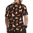 thumbnail image 2 of Wukai Labrador Retriever Dog Print Men's Short-Sleeved Mesh T-Shirt,Quick-Dry Short Sleeve Workout T-Shirt-4X-Large, 2 of 8
