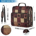 thumbnail image 2 of FORMRS Zipper Binder with Shoulder Strap 1.5-inch Ring 500 Sheet Capacity File Bag, Star Spangled Squares, 2 of 5