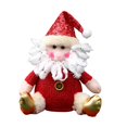 thumbnail image 3 of Doll Figurines Statue Sculpture Accessories Christmas Decoration Artwork Tabletop for Home Living Room Bedroom Christmas Red Snowman and Santa, 3 of 8