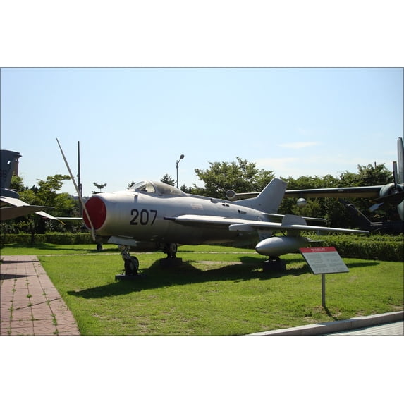 24"x36" Gallery Poster, Shenyang J-6, Chinese version of Soviet MiG-19