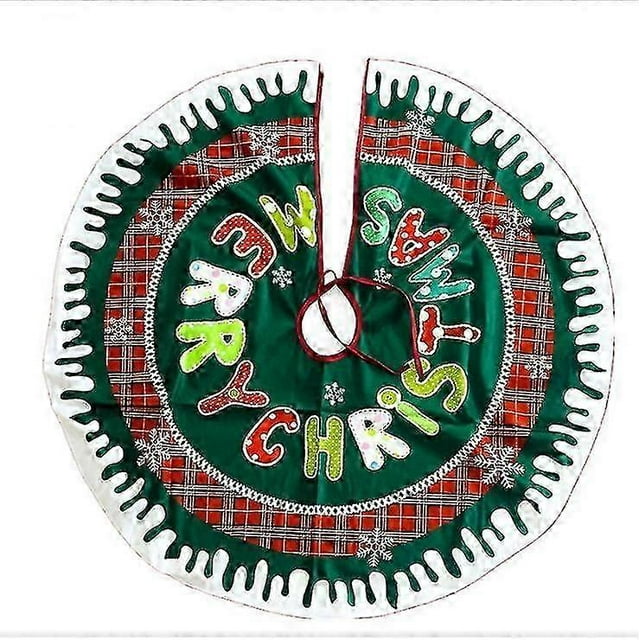 Christmas Tree Skirt -xmas Tree Skirt Holiday Decoration Joy Character