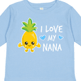 thumbnail image 4 of Inktastic I Love My Nana with Pineapple Boys Long Sleeve Toddler T-Shirt, 4 of 5