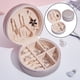 thumbnail image 4 of Joyero organizador de Pendientes de viaje Sunnimix redondo Dorado champagne, 4 of 8