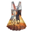 thumbnail image 5 of FUIALDOLG Little Girl One-piece Bathing Suit Black and White Horse Swimsuit with Skirt Age 3-14,Kids One-piece Bathing Suit Cute Sleeveless Tank Tops Swimsuit for Holiday Party Pool Parties 10-11Y, 5 of 7