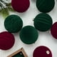 thumbnail image 5 of 12 bolas navideñas de terciopelo, adornos de bolas de plástico flocado para árbol, adornos colgantes decorativos para Navidad, decoración para árbol de Navidad, 5 of 5