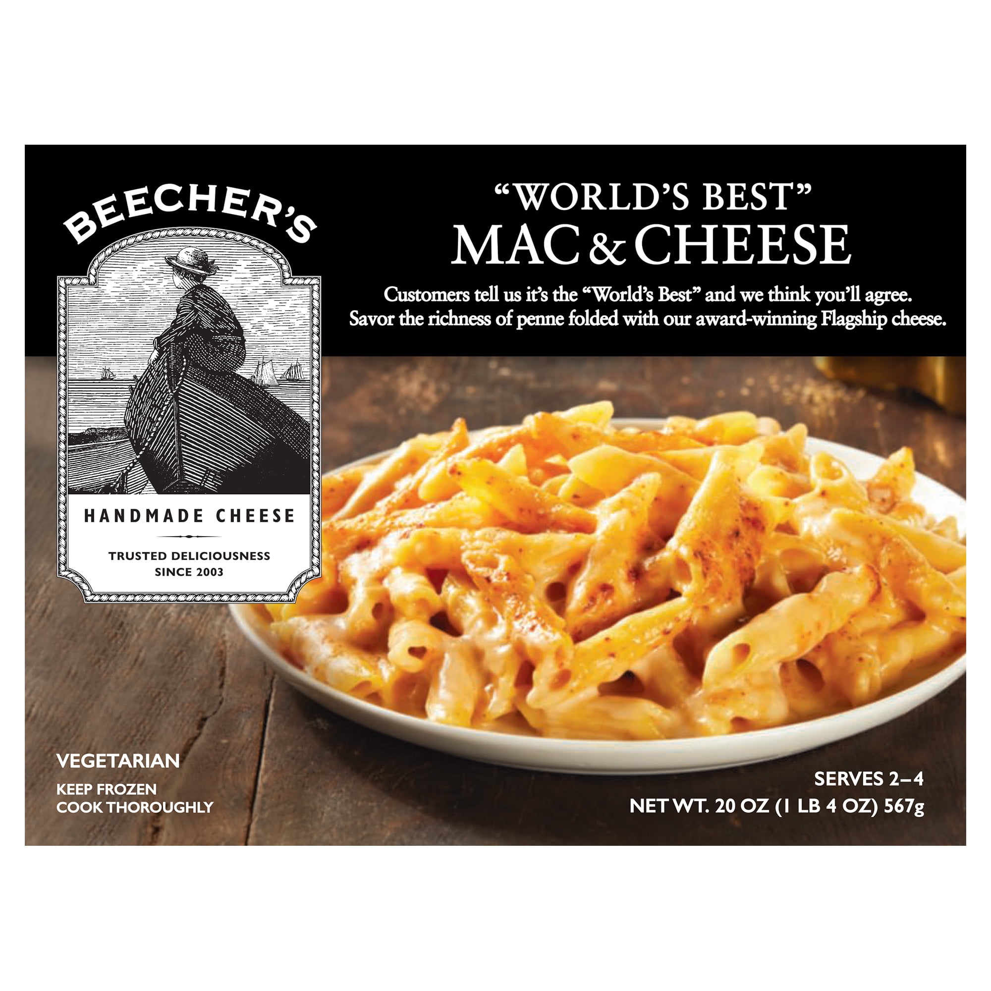 Beecher's "World's Best" Mac & Cheese, 20 oz (Frozen)