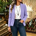 thumbnail image 3 of Guluxicc Open Front Blazers for Women Long Sleeve Dressy Jackets with Pockets Business Casual Jackets for Office Everyday Fall Winter, 3 of 5