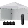 thumbnail image 1 of Outsunny 10' x 10' Pop Up Canopy Tent with Removable Sidewalls Carry Bag, 1 of 10