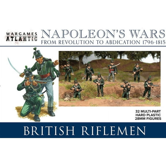 Wargames Atlantic Napoleon's Wars NW002 British Riflemen Hard Plastic (32)