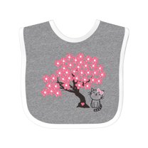 Inktastic Japanese Cherry Tree Kitty Cat Girls Baby Bib