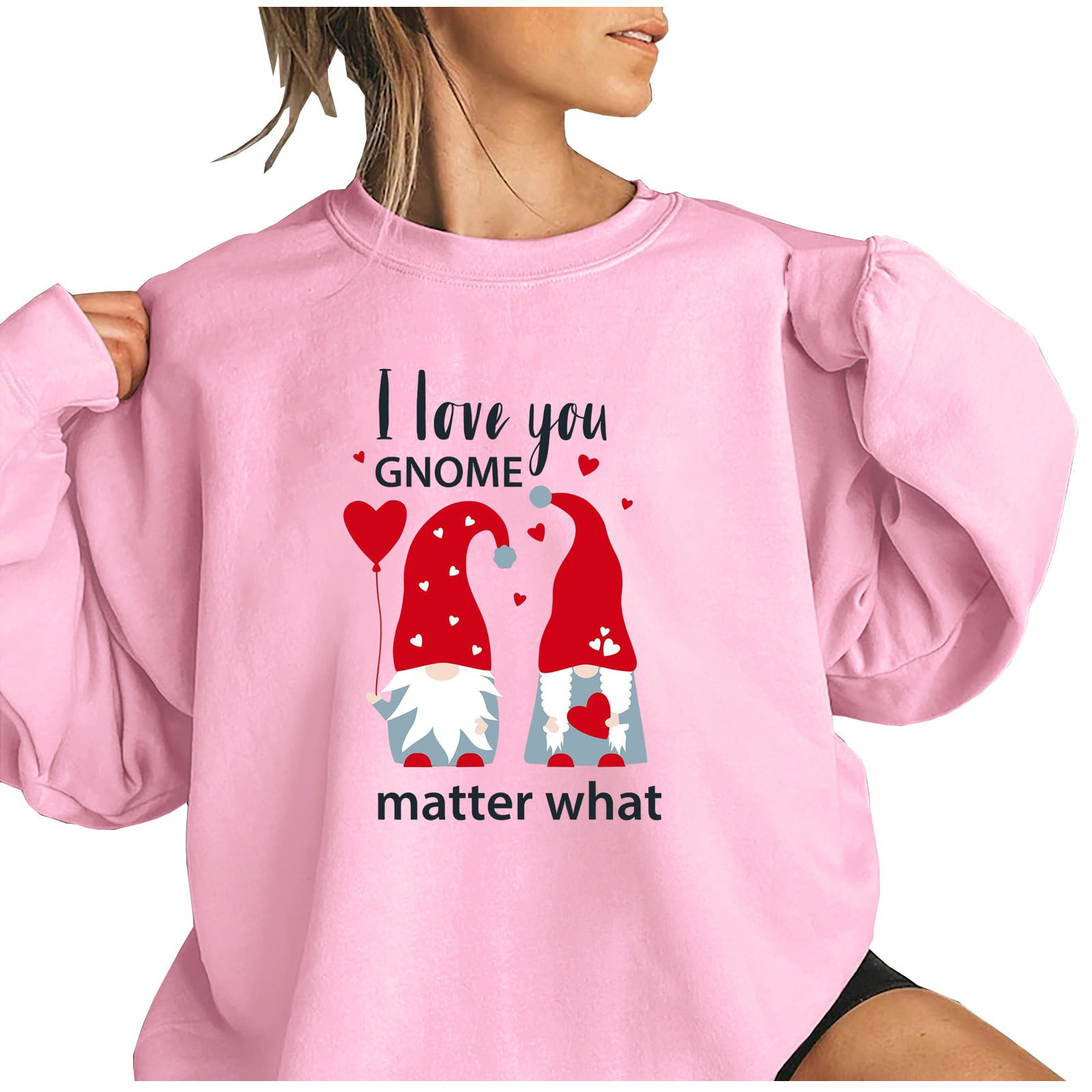 Party Sweatshirt Couple Matching To gnome you is to love you Valentine Sweatshirt For MenWomen Holiday Sweatshirt